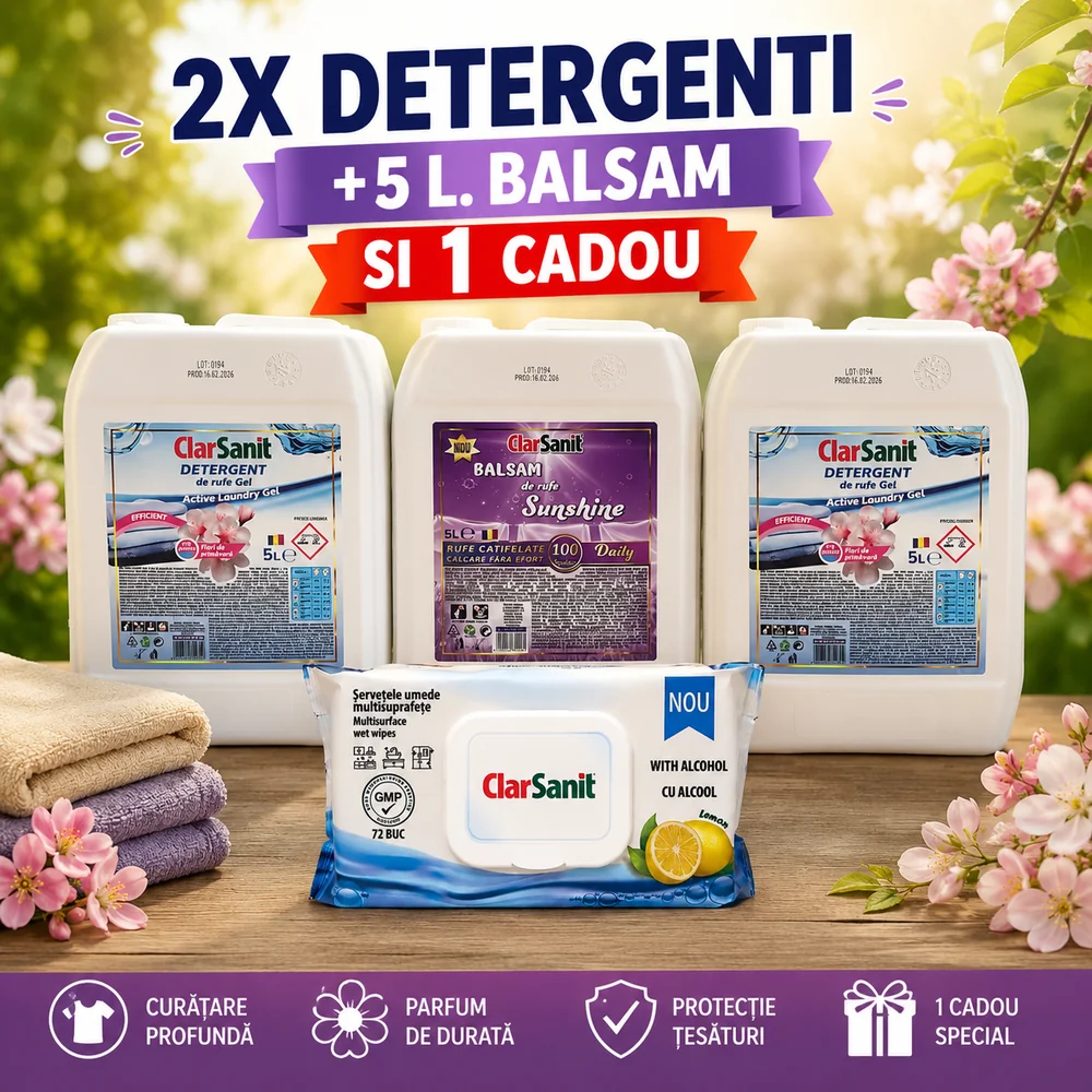 Pachet Promo: 2x Detergent 5L + Balsam 5L